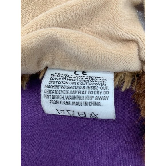 Harkla Weighted Sensory Brown Tan Dog Lap Blanket Toy - Picture 5 of 8